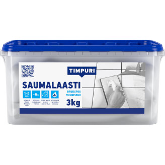 Saumalaasti 3 kg harmaa muoviastia