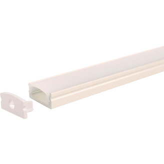 Alumiiniprofiili Led Energie 1 m suora valkoinen