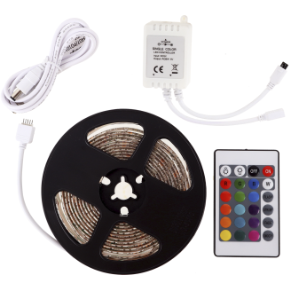 LED-valonauha Led Energie USB RGBW 3m kaukosäädin