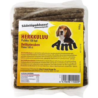 Koiranherkku Ami 910 g 100 kpl Herkkuluupuikko