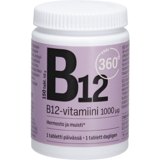 B12-vitamiini Arki 360° 1000 µg 150 kpl