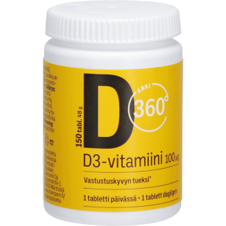 D-vitamiini Arki 360° 100 µg 150 kpl