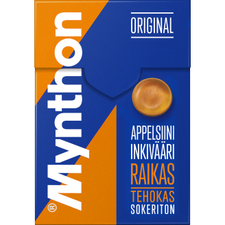 Kurkkupastilli Mynthon 85 g Appelsiini-Inkivääri sokeriton