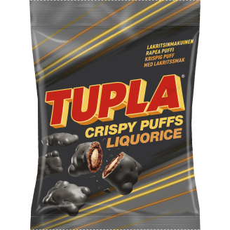 Crispy Puffs Tupla 140 g Liquorice