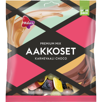 Aakkoset Malaco 280 g Karnevaali Choco