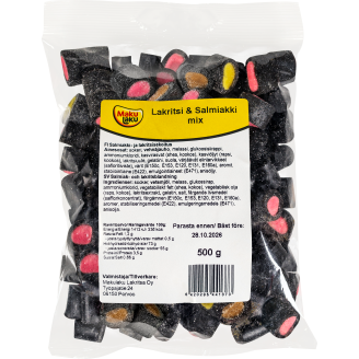 Lakritsi & salmiakki mix Makulaku 500 g