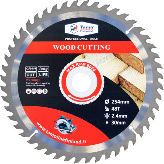 Pyörösahanterä Tamo Professional 254 mm x 48T x 30 mm