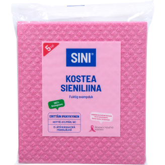 Sieniliina kostea SINI 5 kpl roosa