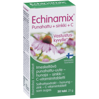 Punahattu + Sinkki + C Echinamix 30 kpl