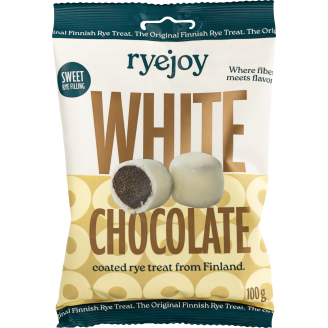 Ruismakeinen Ryejoy 100 g valkosuklaa