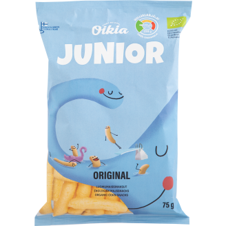 Luomumaissinaksu Oikia 75 g Junior Original