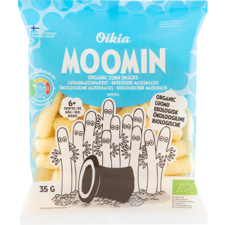 Luomumaissinaksu Oikia Moomin 35 g