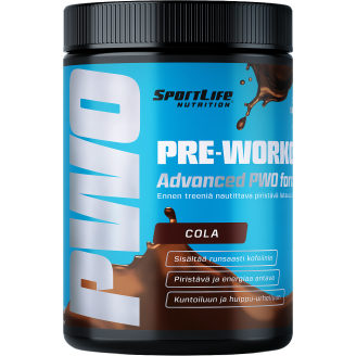 Tehonlisäysjuomajauhe Sportlife 250 g Pre-Workout Cola
