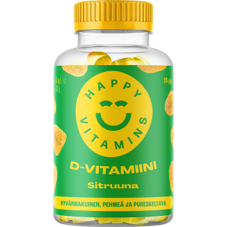 D-vitamiini SportLife Foods 25 mcg 60 kpl Sitruuna