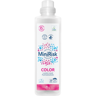 Pyykinpesuneste Mini Risk 1 l Color hajusteeton