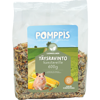 Hamsterin täysravinto Pomppis 600 g