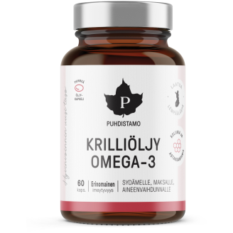 Krilliöljy Omega-3 Puhdistamo 60 kpl