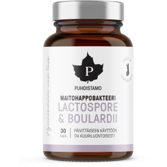Maitohappobakteeri + Boulardii Puhdistamo 30 kpl