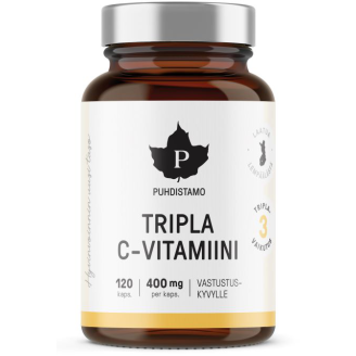 Tripla C-vitamiini Puhdistamo 120 kpl