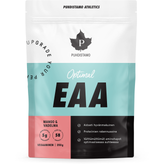 Aminohappojuomajauhe Puhdistamo 350 g Athletics EAA mango-vadelma