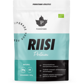 Riisiproteiini Puhdistamo 600 g Athletics Natural