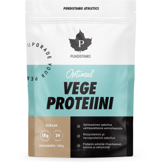 Vegeproteiini Puhdistamo 600 g Athletics Optimal suklaa