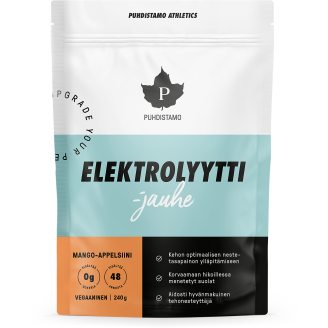 Elektrolyyttijauhe Puhdistamo 240 g mango-appelsiini