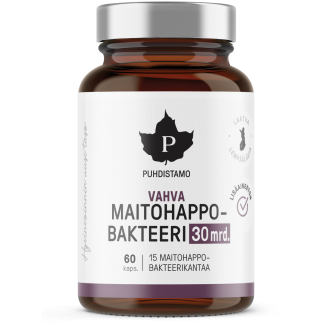 Vahva Maitohappobakteeri Puhdistamo 60 kpl 30mrd.