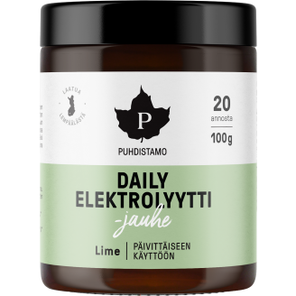 Elektrolyyttijauhe Puhdistamo 100 g Daily lime