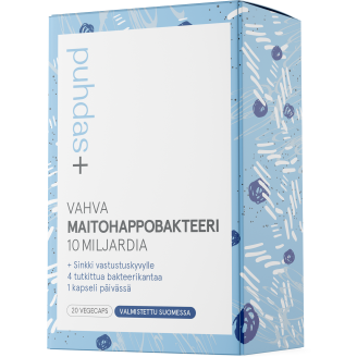 Vahva maitohappobakteeri Puhdas+ 20 kaps 10 miljardia