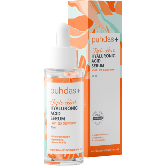 Hyaluronihapposeerumi Puhdas+ 30 ml Triple Effect tyrni