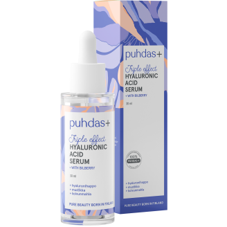 Hyaluronihapposeerumi Puhdas+ 30 ml Blueberry