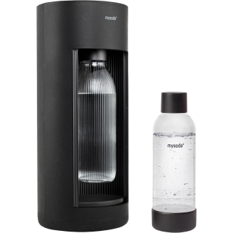 Hiilihapotuslaite Mysoda Glassy, musta