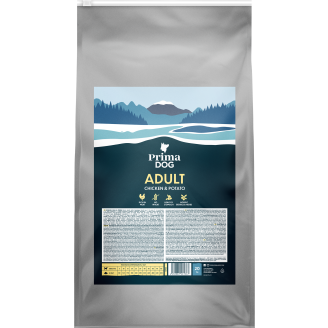 Koiranruoka Prima Dog 20 kg Kana-Peruna aikuisille koirille