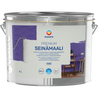 Seinämaali Eskaro Premium maalarinvalkoinen 9 l