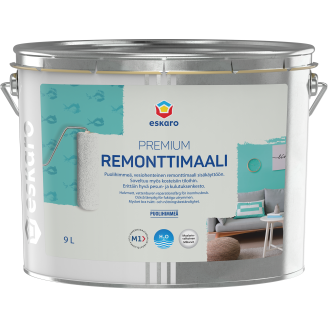Remonttimaali Eskaro Premium maalarinvalkoinen 9 l