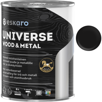 Yleismaali Eskaro Universe Wood & Metal 0,9 l musta
