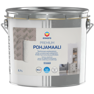 Pohjamaali Eskaro Premium valkoinen 2,7 l