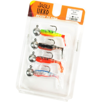 Jigi Eumer Jasu Ukko 3 cm 4 kpl + jigipäät