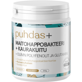 Maitohappobakteeri + kaurakuitu Puhdas+ 200 g