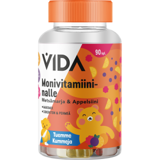 Vida Nalle Monivitamiini Metsämarja-Appelsiini 90 kpl