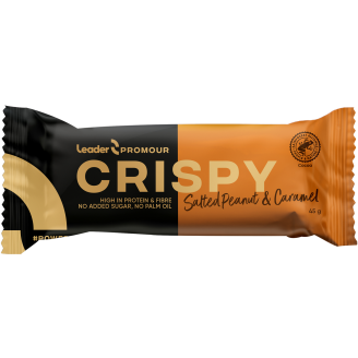 Proteiinipatukka Leader Promour 45 g Crispy Salted Peanut & Caramel