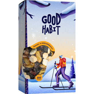 Pähkinä-hedelmäsekoitus Good Habit 300 g