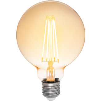 LED-lamppu Airam 3-step amber filamentti globe-95 E27 2200 K 630 lm