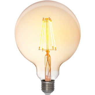 LED-lamppu Airam 3-step amber filamentti globe-125 E27 2200K 630lm