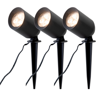 Kohdevalaisinsetti Airam Lucio Spot 3-osainen 1,5W/830 musta