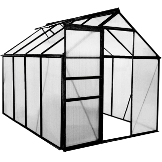 Kasvihuone Green Land 4,8 m², musta runko