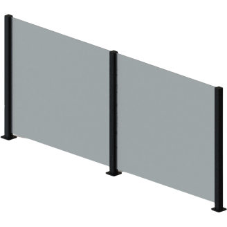 Lasielementti Green Land Patio harmaa