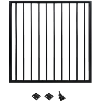 Alumiininen portti Green Land Garden musta