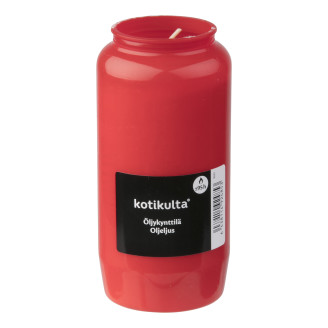 Öljykynttilä 95 h punainen